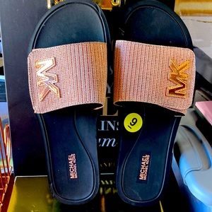 Michael Kors Rose Gold  slides.